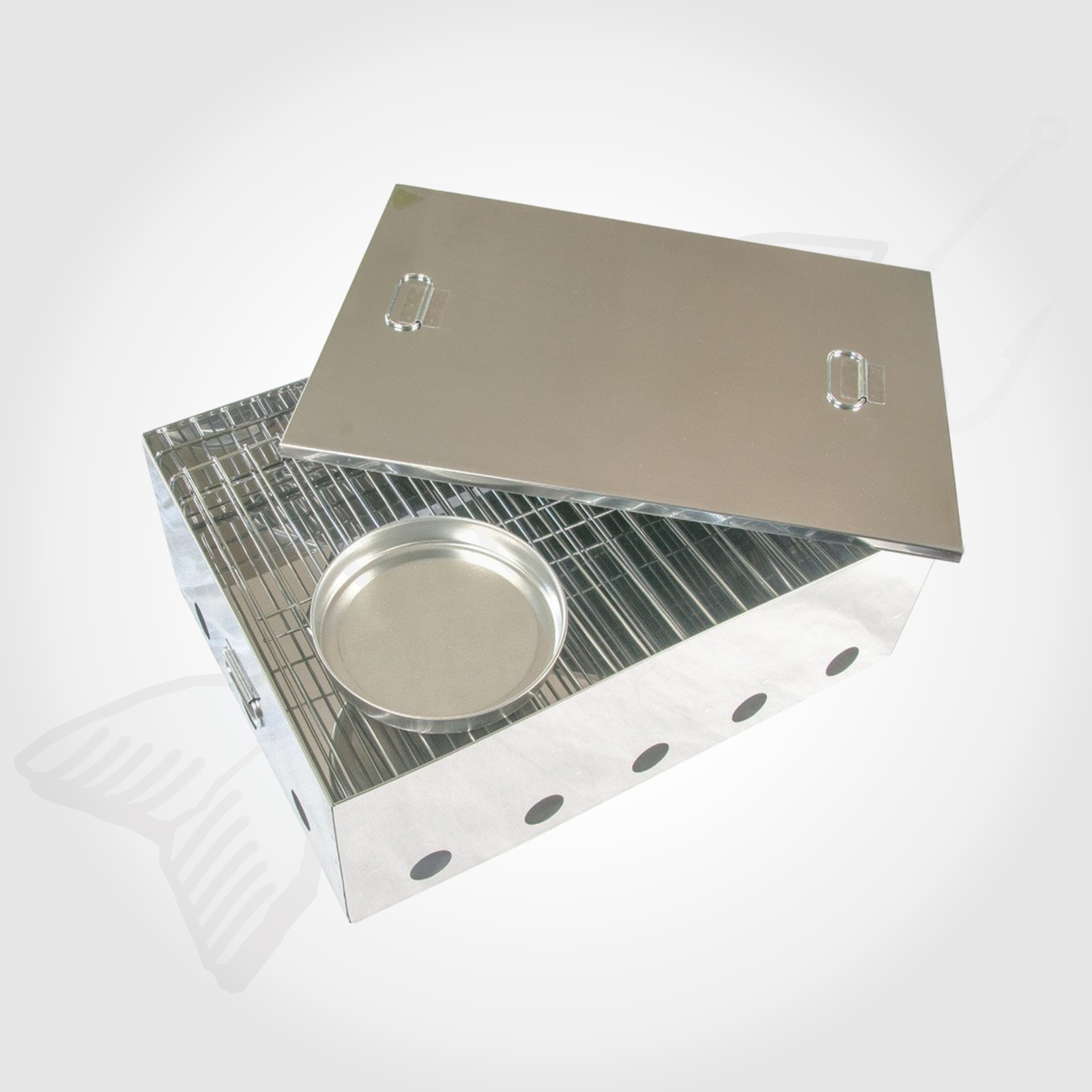 Fish Smoker Stainless Steel Portable Camping Smoke Cooker Dust Smoking BBQ