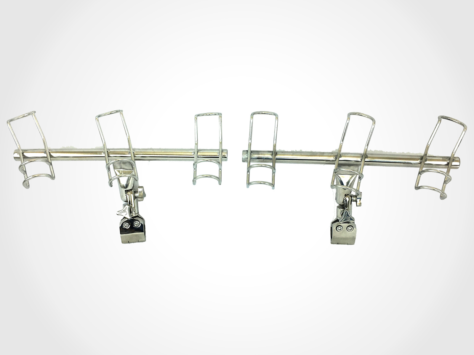 3Way Adjustable 25mm RAIL MOUNT Rod Holder Port Starboard Pair