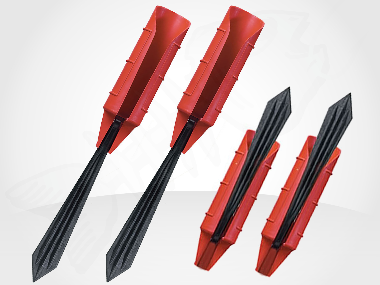 4X PANARO FISHING ROD BANK HOLDER / STAND Fold in Half Sand Shore Spike