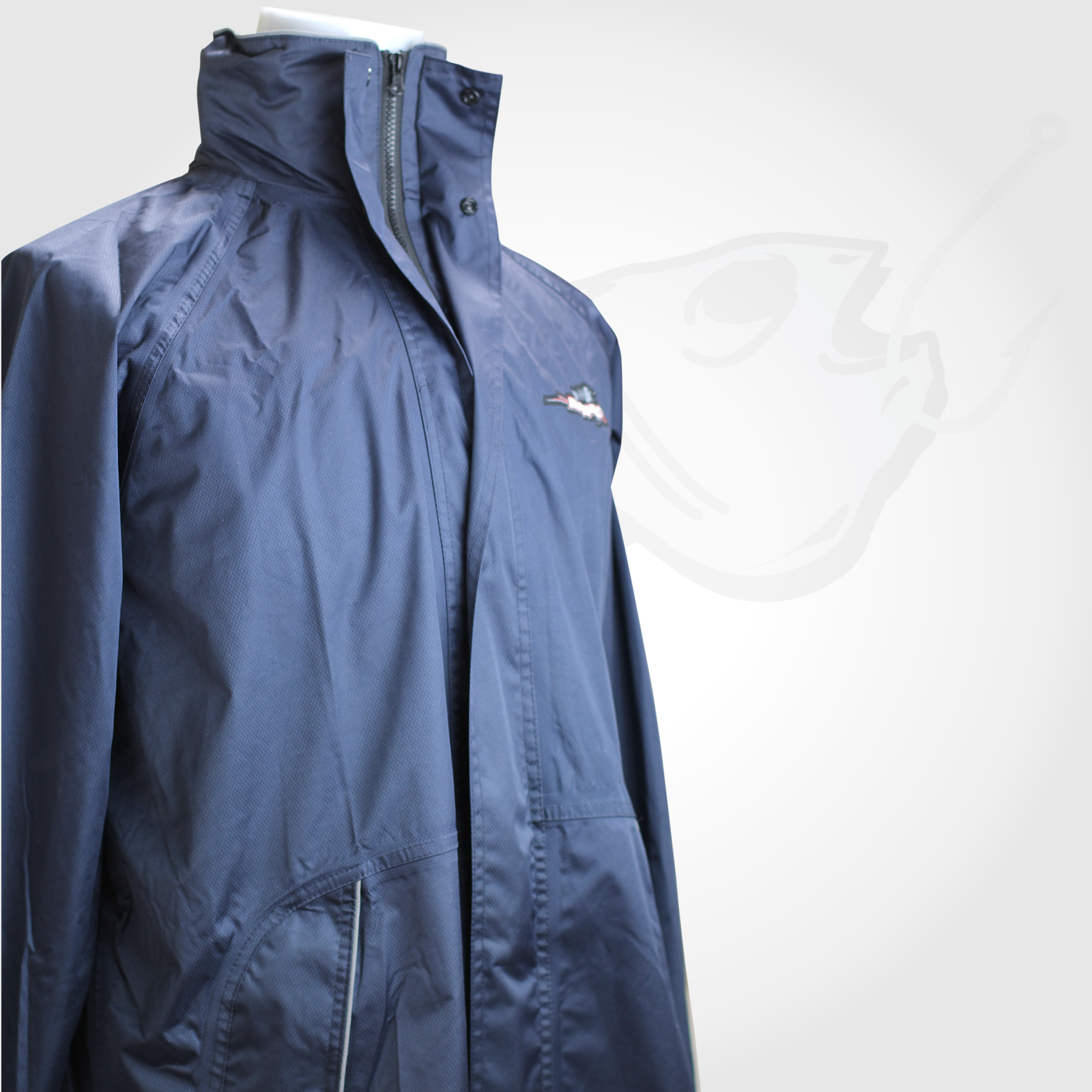 2pc Waterproof Rain Jacket and Pants Stowaway Hood & Wrist Seals Wet Weather