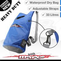 33L Waterproof Dry Duffle Bag - Heavy Duty - Blue