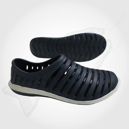 Beach Boat Shoe - Slip-on Clog Rock Garden Shoes - Blue/White
