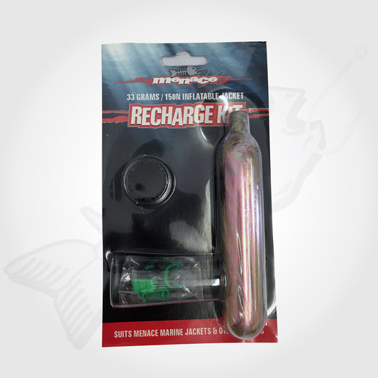Recharge Kit - Co2 Gas Refill Cylinder with Clips for Life Jacket