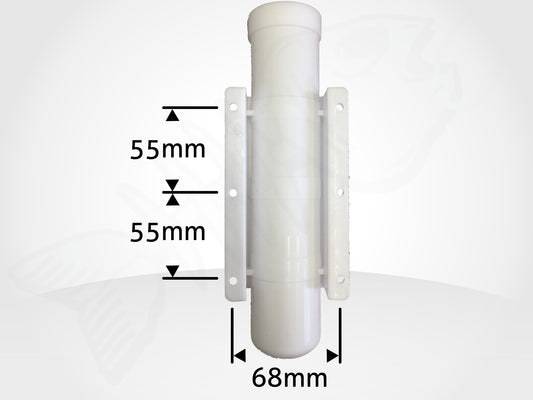 SIDE MOUNT Boat Rod Holder - Straight WHITE