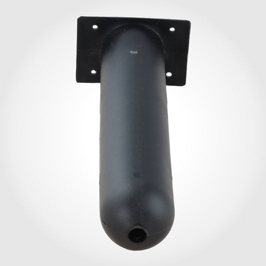 Flush Mount STRAIGHT SQUARE Boat Rod Holder - BLACK