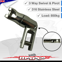 850kg Stainless Steel Boat Anchor 3 Way Swivel
