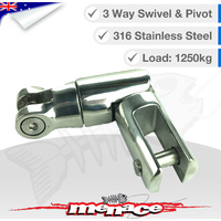 1250kg Stainless Steel Boat Anchor 3 Way Swivel