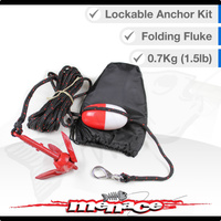 Small 0.7kg (1.5lb) Folding Grapnel Lockable Anchor Kit