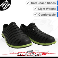 Beach Boat Shoe - Slip-on Clog Rock Garden Shoes - Black/Green