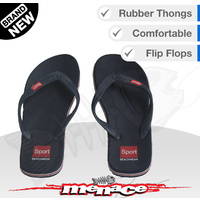 Mens Beach Thongs Flip Flops Boat Slippers - Blue