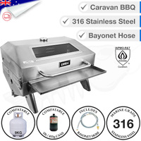 316 Stainless Steel Camping - CARAVAN BBQ SET - Bayonet Hose
