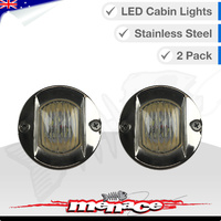 2 x Cabin Flush Mount LED Lights