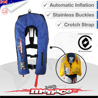 Inflatable Life Jacket Level 150 - BLUE AUTOMATIC
