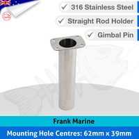 316 Stainless Steel Flush Mount Rod Holder 90º Straight [FMH]