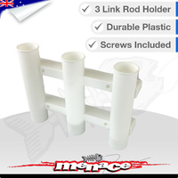 3 Link Rod Holder Socket Plastic WHITE