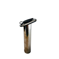 20 Degree Stainless Rod Holder with Rubber Cap