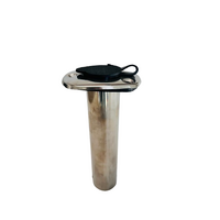 90 Degree Stainless Rod Holder with Rubber Cap
