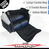 Panaro Premium Shoulder Bag - 2 Clear & 3 Kalaleont Tackle Boxes