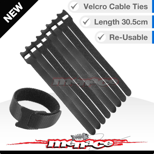 16 X Hook & Loop Re-usable Nylon Cable Ties