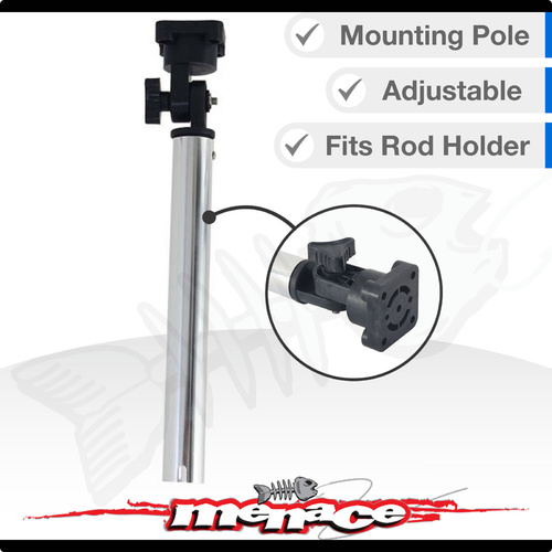 Bait Board Mounting POLE Axis Aluminium Mount in Fishing Boat Rod Holder