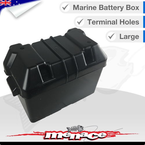 Large Marine Caravan Boat Battery Box with Strap