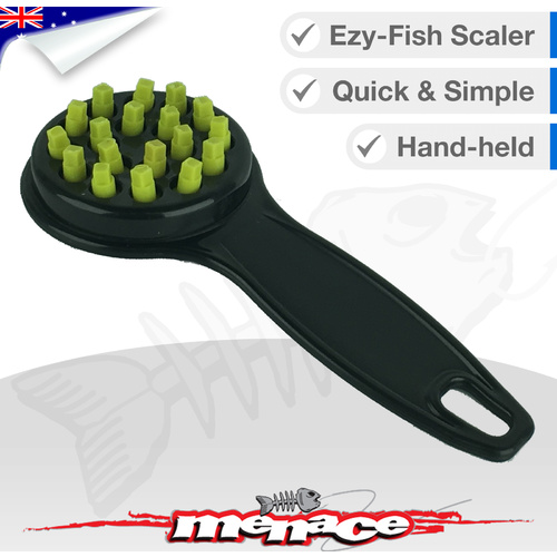 Hand-Held No-Rust Fish Scaler (black)