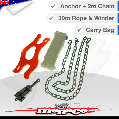Anchor Pack with Hand Winder Kayak Rope