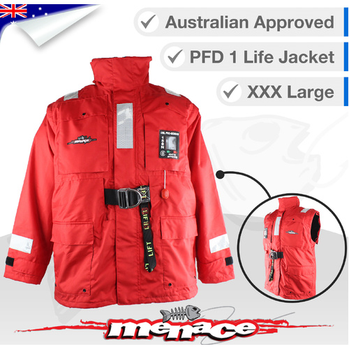 Premium All Weather Life Jacket Level 150 PFD Type 1 - 3XL Large