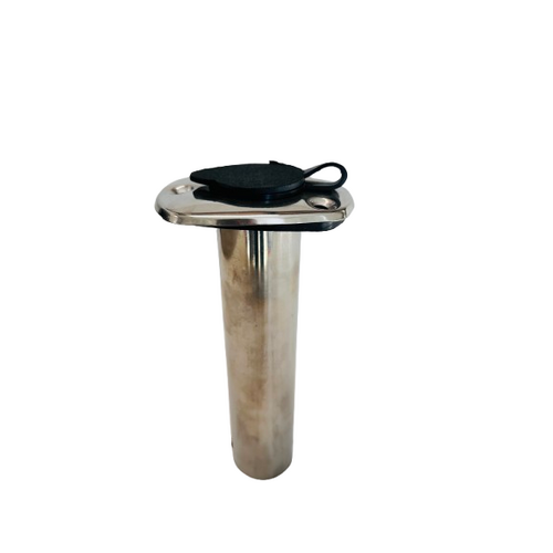 90 Degree Stainless Rod Holder with Rubber Cap