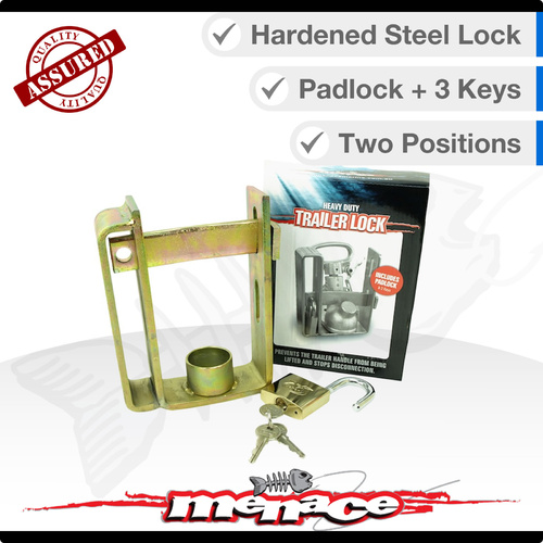 Trailer Tow Ball Lock ON/OFF with padlock