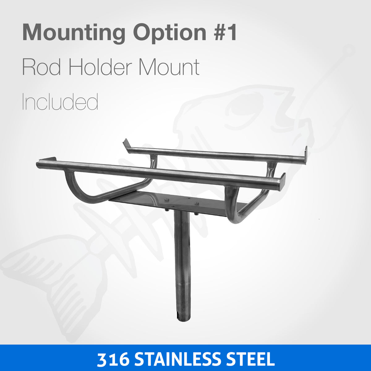 316 Marine Grade Portable BBQ - COMPLETE SET - RAIL MOUNT Mounting Rack, Bag & Cover (MENCA028)