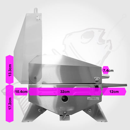 316 Marine Grade Portable BBQ - COMPLETE SET - RAIL MOUNT Mounting Rack, Bag & Cover (MENCA028)