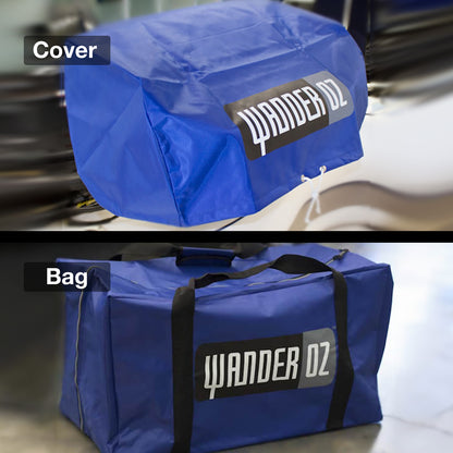 316 Marine Grade Portable BBQ - COMPLETE SET - RAIL MOUNT Mounting Rack, Bag & Cover (MENCA028)