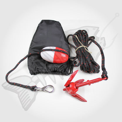 Small 0.7kg (1.5lb) Folding Grapnel Lockable Anchor Kit