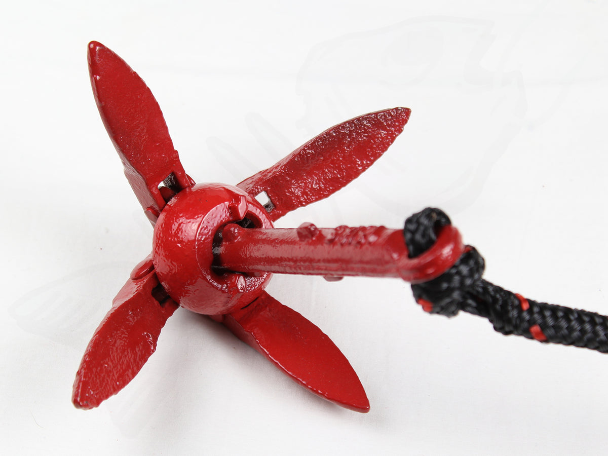 Large 1.5kg (3lb) Folding Grapnel Lockable Anchor Kit