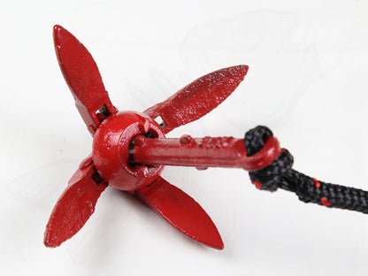 Large 1.5kg (3lb) Folding Grapnel Lockable Anchor Kit