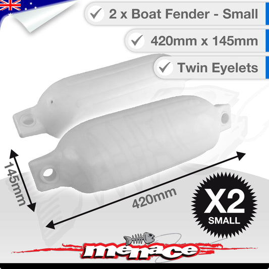 2 x SMALL INFLATABLE FENDER Inflatable Boat Buffer Heavy Duty - 420mm