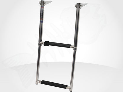 STAINLESS 2 Step Marine Grade Steel Telescopic Boat Ladder
