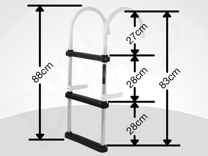ALLOY 3 Step Aluminium Folding Boat Ladder