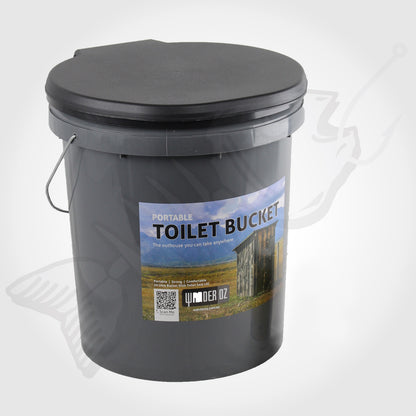 20L Portable Toilet Bucket & Seat for Outdoor & Camping