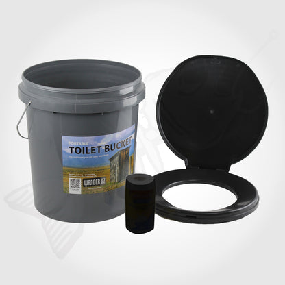 20L Portable Toilet Bucket & Seat for Outdoor & Camping