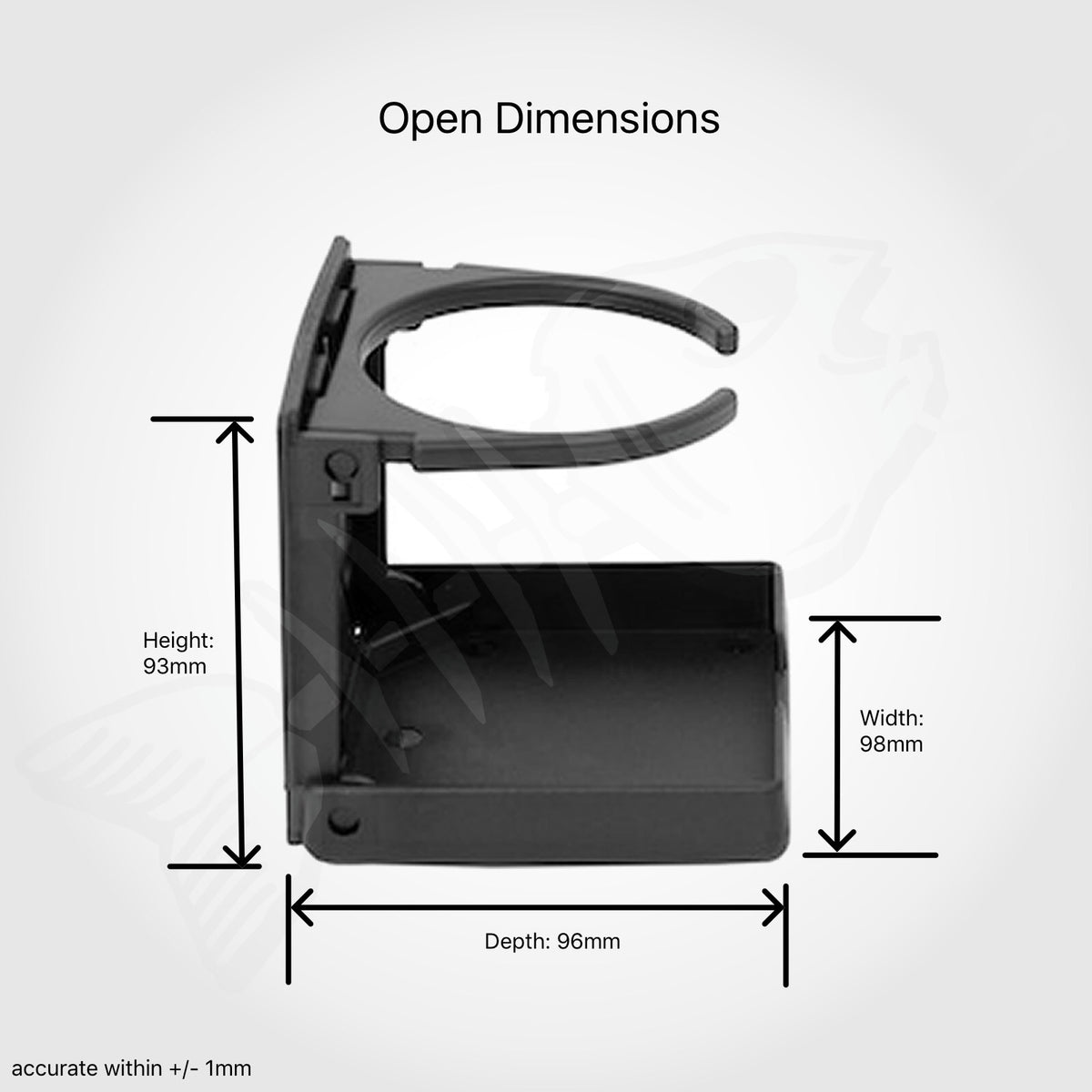Black Folding Marine Boat Drink CUP HOLDER