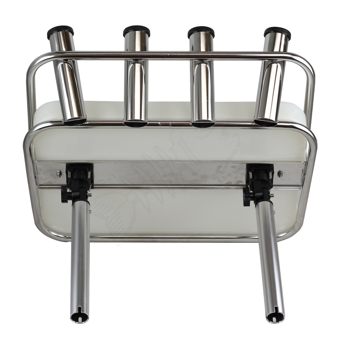 Nylon Bait Board - Stainless Steel Frame - 4 Rod Holders - Premium