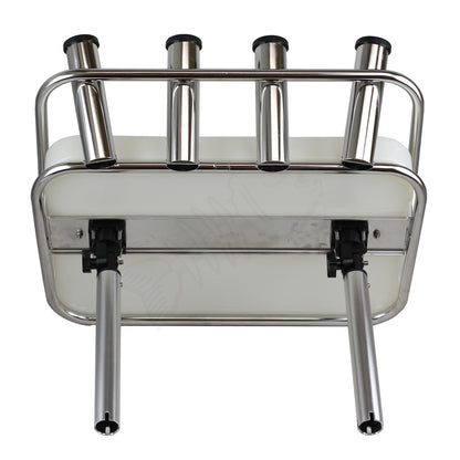Nylon Bait Board - Stainless Steel Frame - 4 Rod Holders - Premium