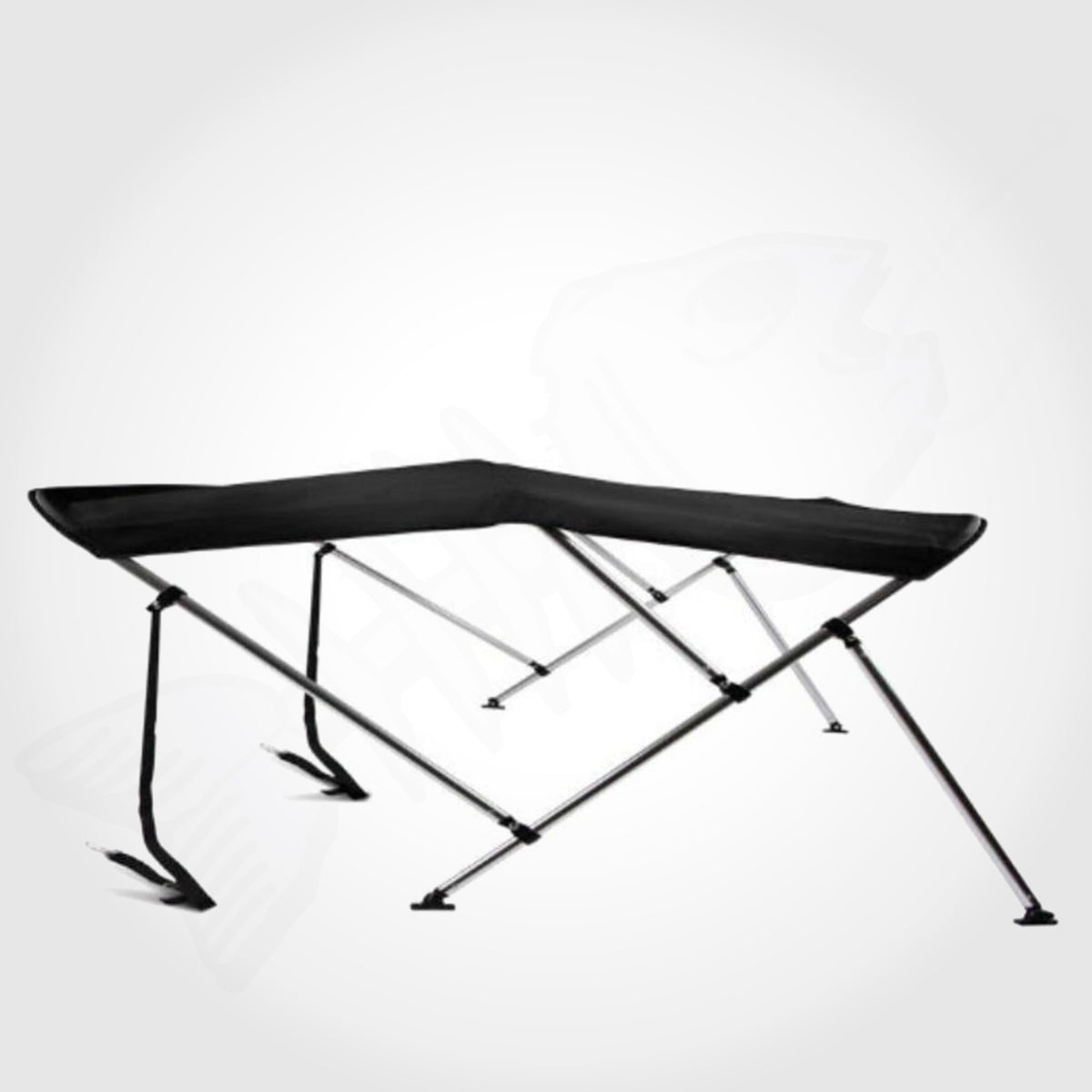 Low Ski Boat 3 BOW 1.5M-1.7M Bimini Top Boat Canopy Cover BLACK