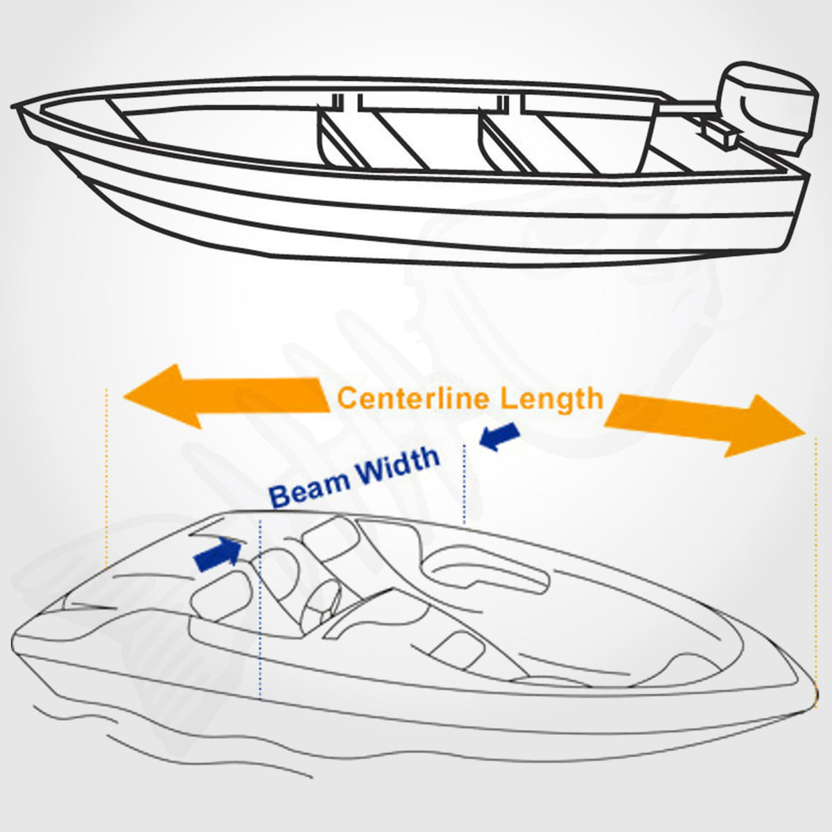 Premium Heavy Duty 600D 12-14ft 3.6-4.2M Marine Grade Trailerable Boat Cover OB