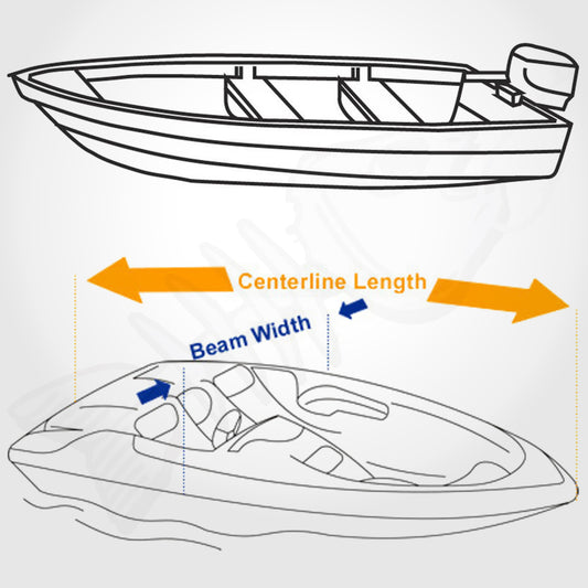 Premium Heavy Duty 600D 14-16ft 4.2-4.8M Marine Grade Trailerable Boat Cover RB