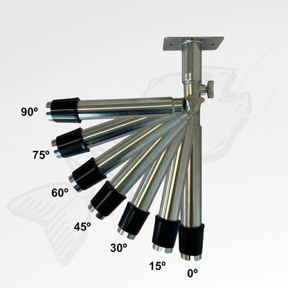 Rod Holder Adjustable Pivot Mount Adaptor - 316 Stainless