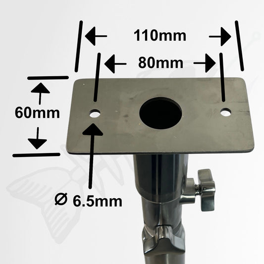 Rod Holder Adjustable Pivot Mount Adaptor - 316 Stainless