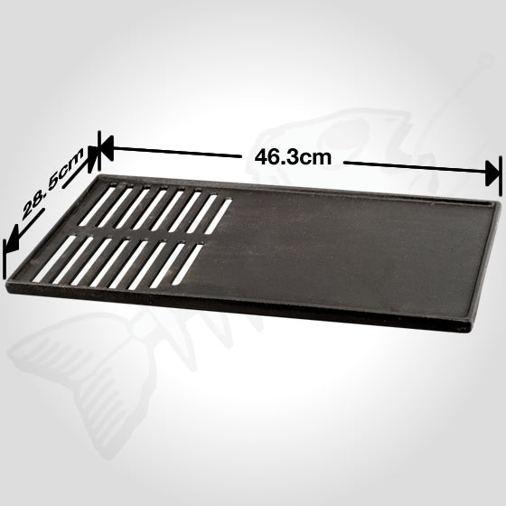 Cast Iron BBQ Cooking Hot Plate 463 x 285mm
